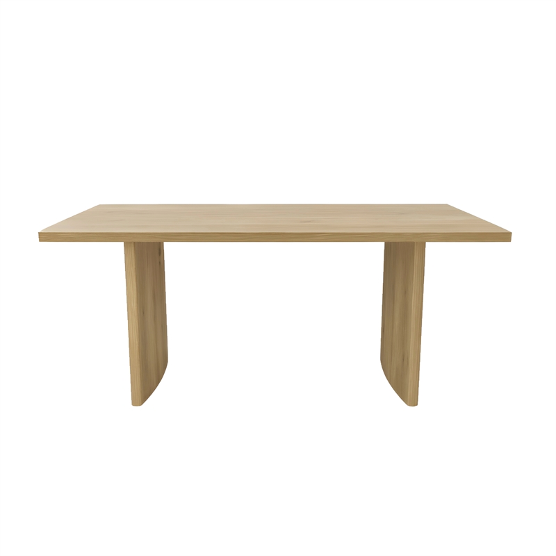 Pemberly Row 71 in Rectangular Dining Table in Natural Wood Finish
