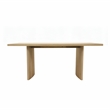 Pemberly Row 71 in Rectangular Dining Table in Natural Wood Finish