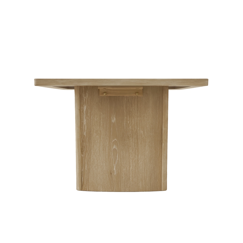 Pemberly Row 71 in Rectangular Dining Table in Natural Wood Finish
