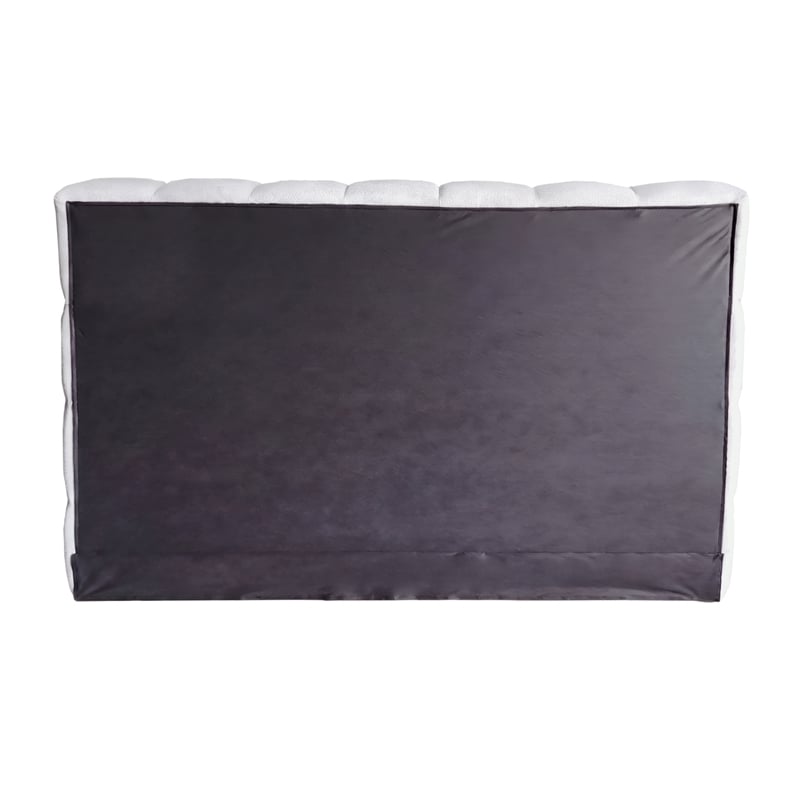 Pemberly Row Standard King Upholstered Platform Bed in Light Gray Fabric