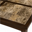 Pemberly Row Large Wood Pub Table in Espresso