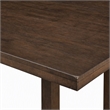 Pemberly Row Wood Dining Table in Distressed Walnut Finish