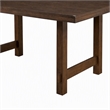 Pemberly Row Wood Dining Table in Distressed Walnut Finish