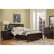 Pemberly Row Queen Panel Bed in Black Cherry Finish with Storage