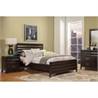 Pemberly Row Queen Panel Bed in Black Cherry Finish with Storage