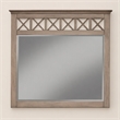 Pemberly Row Wood Bedroom Mirror in French Truffle Finish
