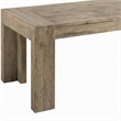 Pemberly Row Wood Dining Bench in Antique Natural Finish