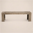 Pemberly Row Wood Dining Bench in Antique Natural Finish