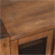 Pemberly Row Wood Sideboard-Console with Wine Storage in Natural Mahogany
