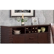 Pemberly Row Wood Dining Sideboard with Storage in Dark Espresso Finish