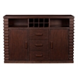 Pemberly Row Wood Dining Sideboard with Storage in Dark Espresso Finish