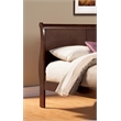 Pemberly Row Eastern King Wood Sleigh Bed in Cappuccino Brown Finish
