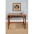 Pemberly Row Wood Bedroom Vanity in Two-Tone Walnut & Black Finish