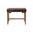Pemberly Row Wood Bedroom Vanity in Two-Tone Walnut & Black Finish