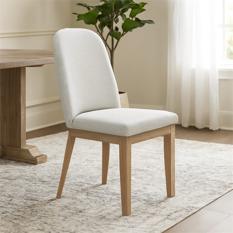 Pemberly Row Side Dining Chairs in Brown Wood - Set of 2