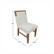 Pemberly Row Side Dining Chairs in Oak Rubberwood - Set of 2