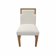 Pemberly Row Side Dining Chairs in Oak Rubberwood - Set of 2