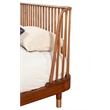 Pemberly Row Queen Wood Platform Bed in Dark Walnut Finish