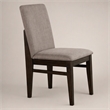 Pemberly Row Set of 2 Side Dining Chairs in Chocolate Brown Wood