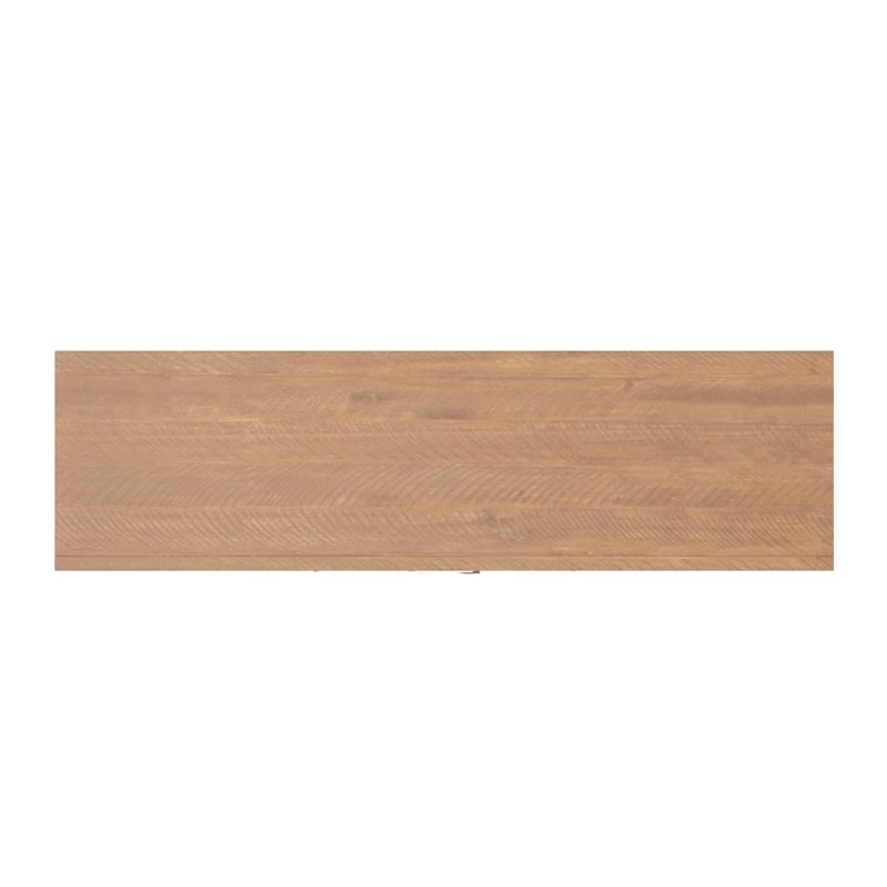 Pemberly Row Weathered Wood Sideboard with Chevron Pattern Front