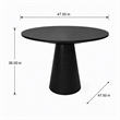 Pemberly Row Round Counter Height Table in Vintage Black Wood