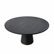 Pemberly Row Round Counter Height Table in Vintage Black Wood