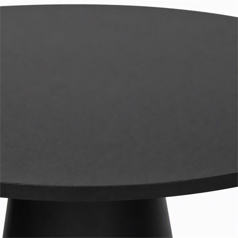 Pemberly Row Round Counter Height Table in Vintage Black Wood