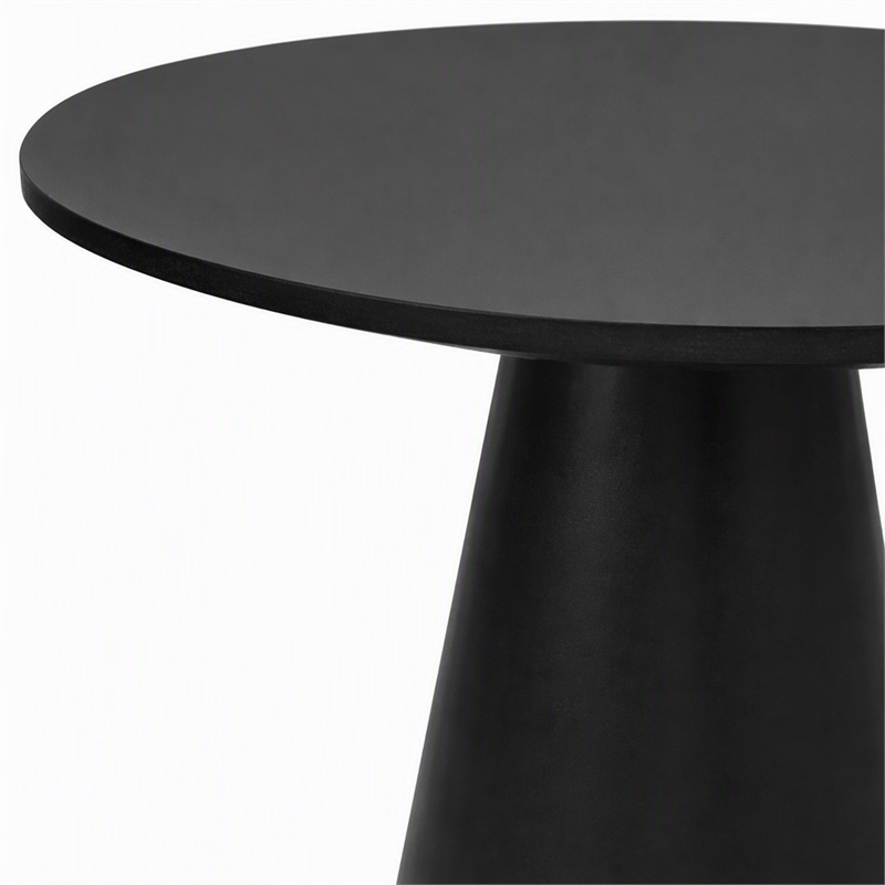 Pemberly Row Round Counter Height Table in Vintage Black Wood