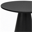 Pemberly Row Round Counter Height Table in Vintage Black Wood