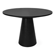 Pemberly Row Round Counter Height Table in Vintage Black Wood