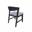 Pemberly Row Dining Chairs Set of 2 in Rubberwood Vintage Black