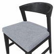 Pemberly Row Dining Chairs Set of 2 in Rubberwood Vintage Black