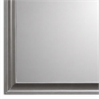 Pemberly Row Wood Bedroom Mirror with Beveled Glass in Dark Gray