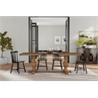 Pemberly Row Natural Rubberwood Fixed Trestle Dining Table 30
