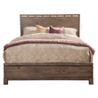 Pemberly Row Standard King Panel Bed in Weathered Grey Finish