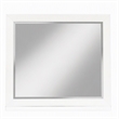 Pemberly Row Wood Bedroom Mirror in Classic White Finish