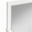 Pemberly Row Wood Bedroom Mirror in Classic White Finish