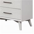 Pemberly Row 5 Drawer Wood Chest in White Finish