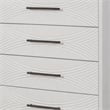 Pemberly Row 5 Drawer Wood Chest in White Finish