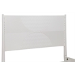 Pemberly Row King Wood Panel Bed in White Finish