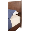 Pemberly Row Mid Century Standard King Panel Bed in Walnut Wood