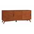 Pemberly Row Large Mahogany TV Console with Acorn Brown Finish
