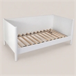 Pemberly Row Mid Century Twin Size Day Bed in White Finish