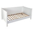 Pemberly Row Mid Century Twin Size Day Bed in White Finish