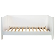 Pemberly Row Mid Century Twin Size Day Bed in White Finish