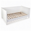 Pemberly Row Mid Century Twin Size Day Bed in White Finish
