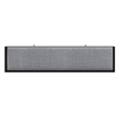 Pemberly Row Mahogany Wood Bench in Black Finish with Felt-Lined Drawer