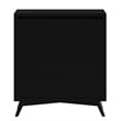 Pemberly Row 4 Drawer Multifunction Chest in Wood Black Finish