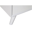 Pemberly Row Small Wood TV Console with 3 Drawers in White Finish