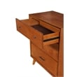 Pemberly Row Small 3-Drawer Chest in Acorn Finish with Felt Lined Drawer